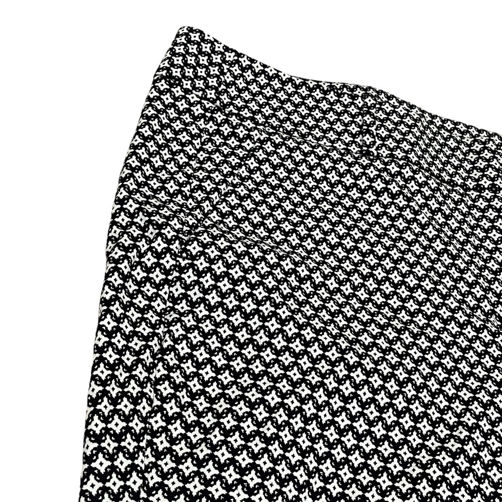 LOFT by Ann Taylor Marissa Skinny Black & White Geo Print Ankle Pants, Size 16 - Picture 5 of 12